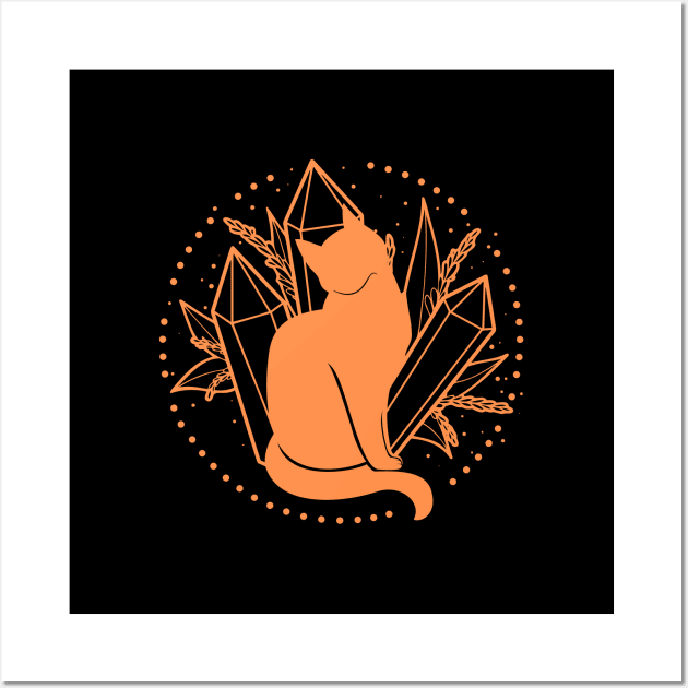 i have a crystal cat T-Shirt Wall Art by SHOP-PEOPLE
